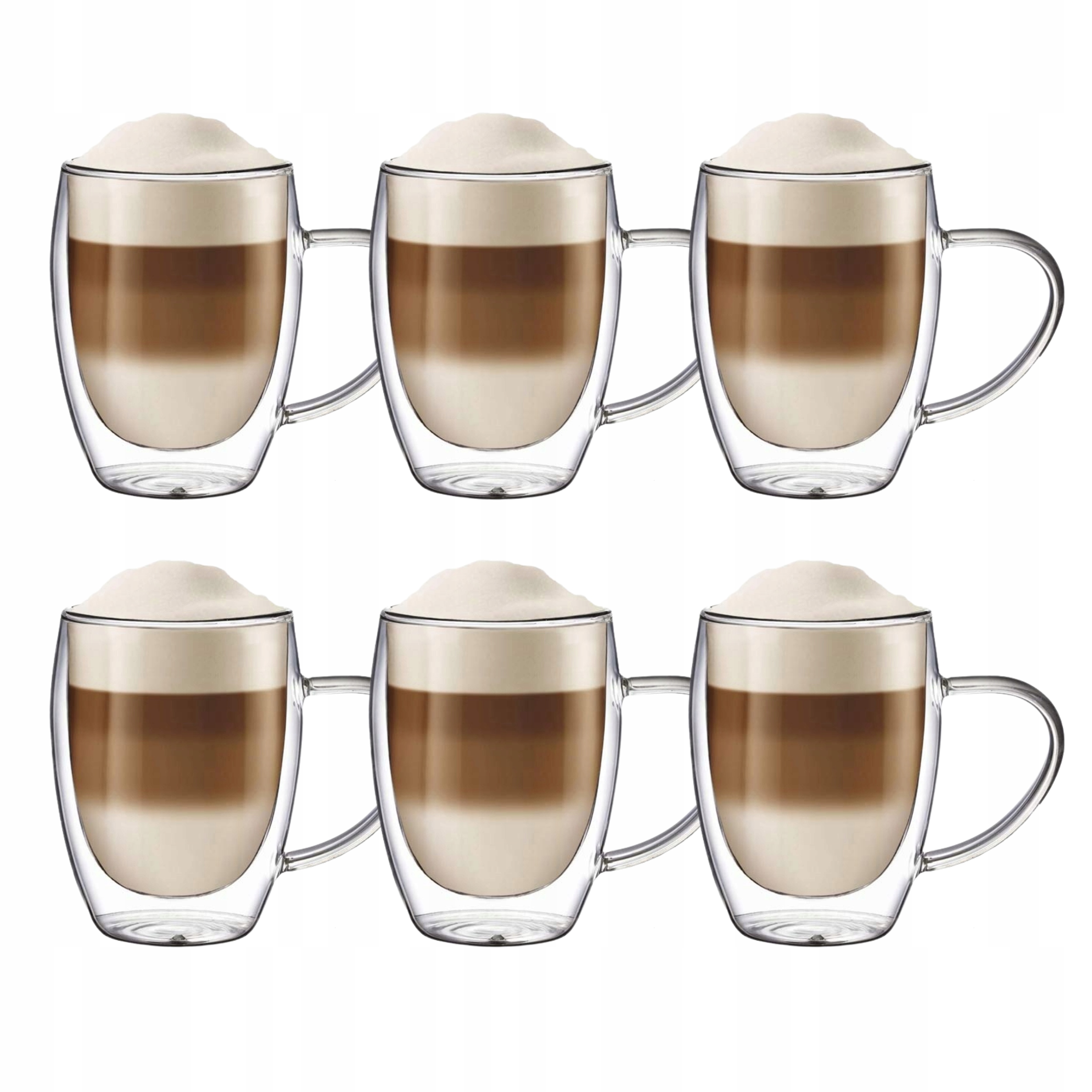 Szklanki do kawy zestaw szklanek do latte termiczne 350ml kubki do herbaty