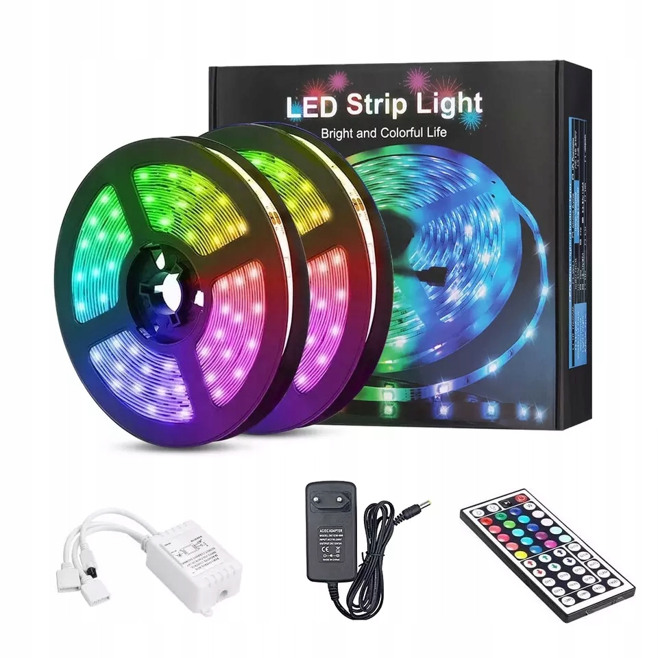 

Taśma Led 5050 Kolorowa 10M Rgb Pilot Zasilacz
