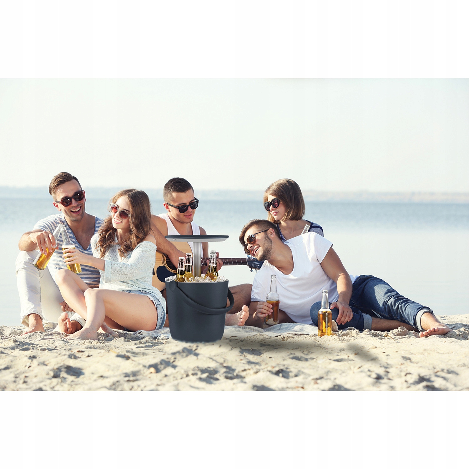 Barek przenośny mini bar Keter Go Bar grafitowy Styl nowoczesny