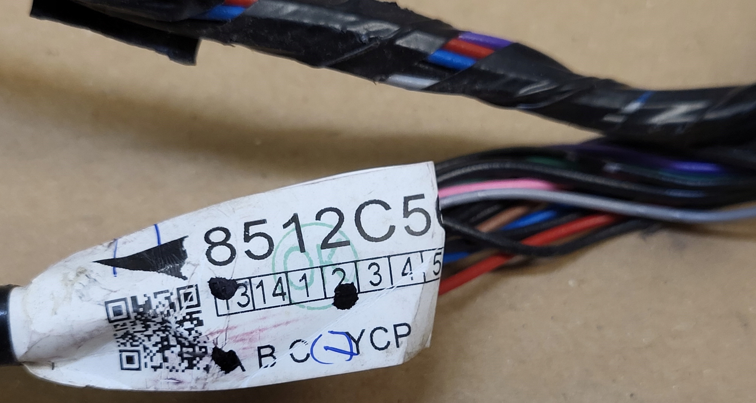 bundle Z of rear bonnet boot cables MITSUBISHI MIRAGE SPACE STAR II OE