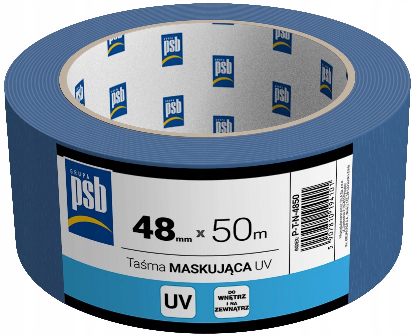 

Taśma Maskująca Malarska Niebieska Uv 48mm 50m