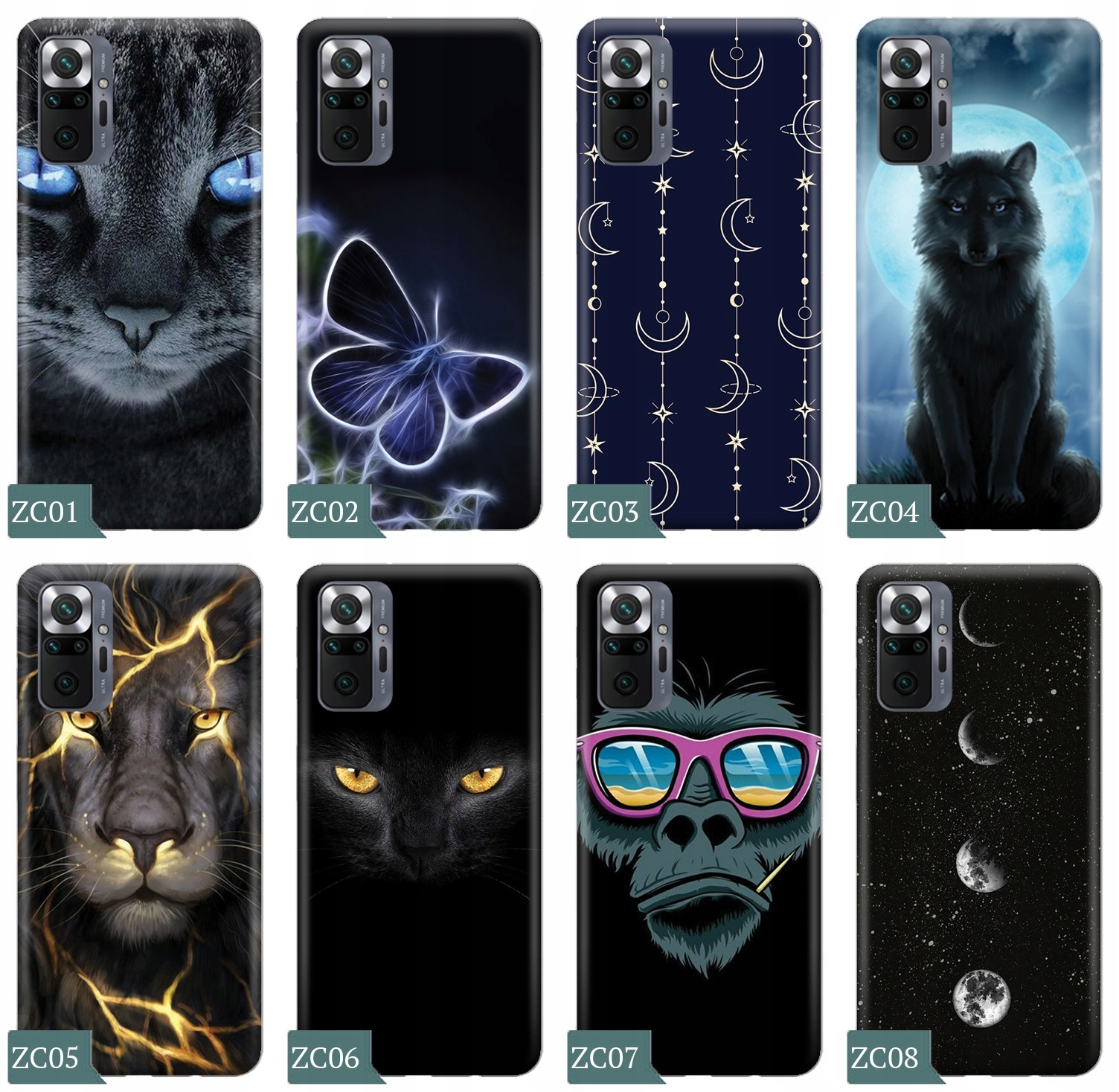 ETUI do XIAOMI REDMI NOTE 10 PRO + SZKŁO WZORY Funkcje pochłanianie wstrząsów