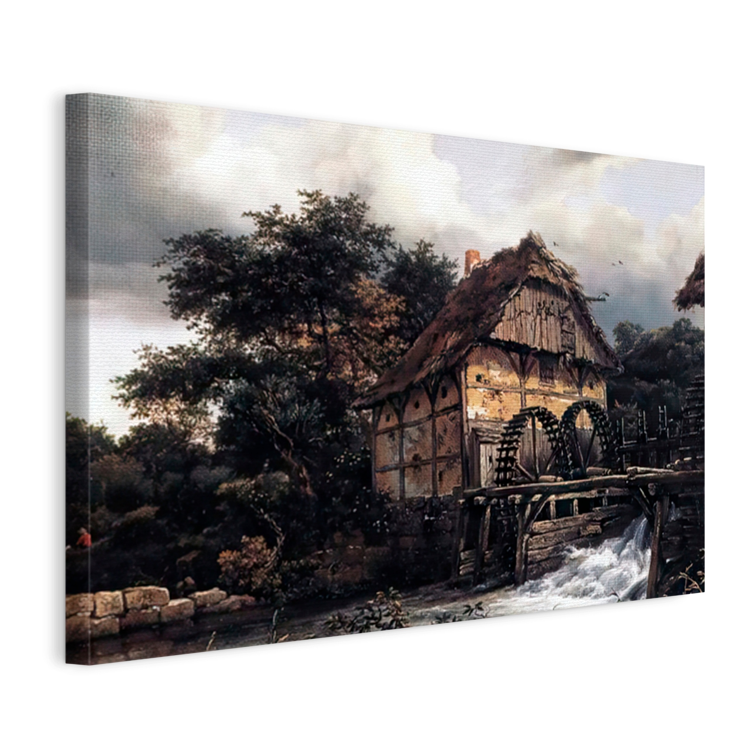 Obraz Na Plátně Jacob Van Ruisdael Dva Vodní Mlýny A Otevřená 60x40
