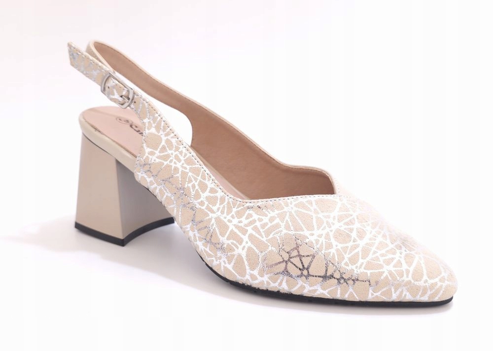 Elegantní béžové lodičky s otevřenou patou Cambell 26-35306BG vel. 39