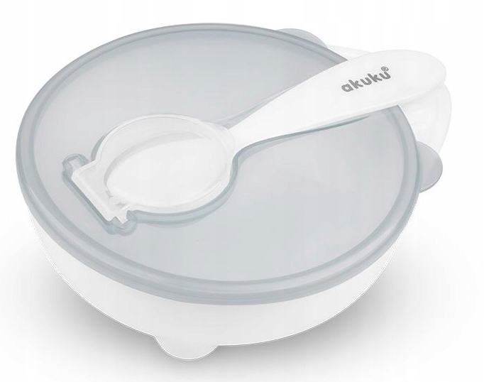 AKUKU MISECZKA TALERZYK Z ŁYŻECZKĄ I POKRYWKĄ Kod producenta A0424