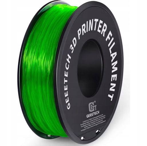 Filament Tpu 1000g zielony transparent 95A