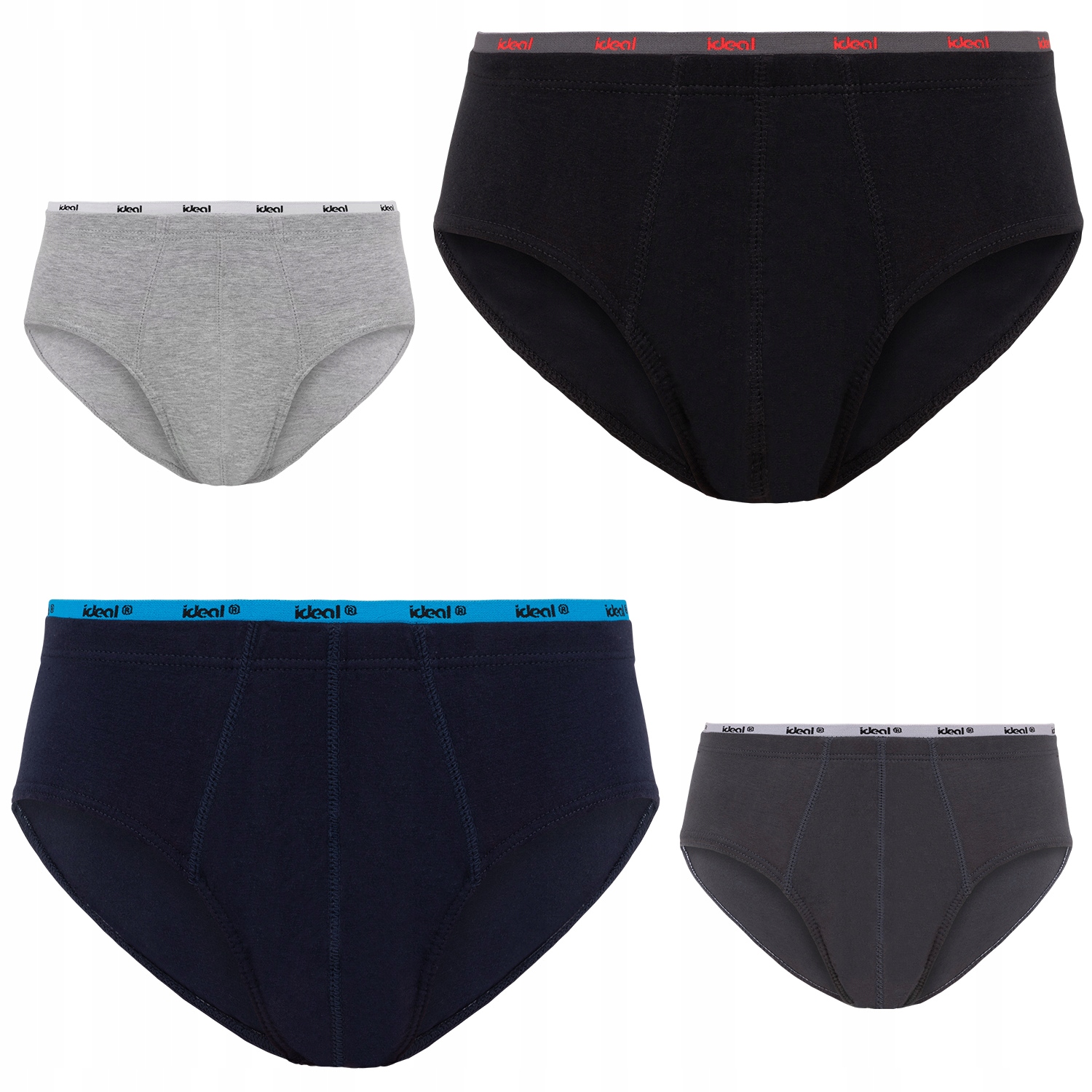 

4x Slipy Męskie Ideal Majtki Bawełniane XXXL