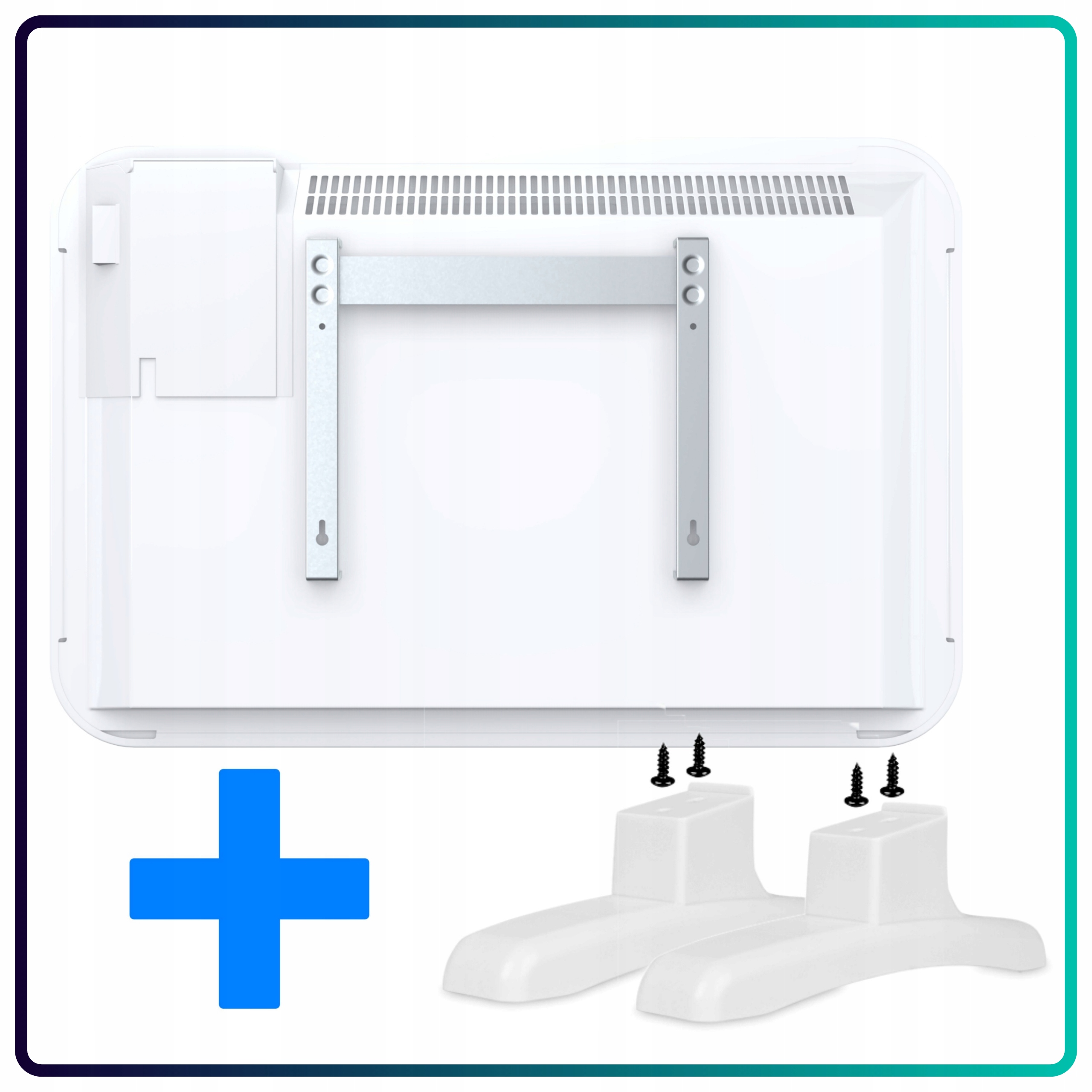 Grzejnik elektryczny energooszczędny konwektorowy ścienny 2000W biały Wifi Głębokość 65 mm