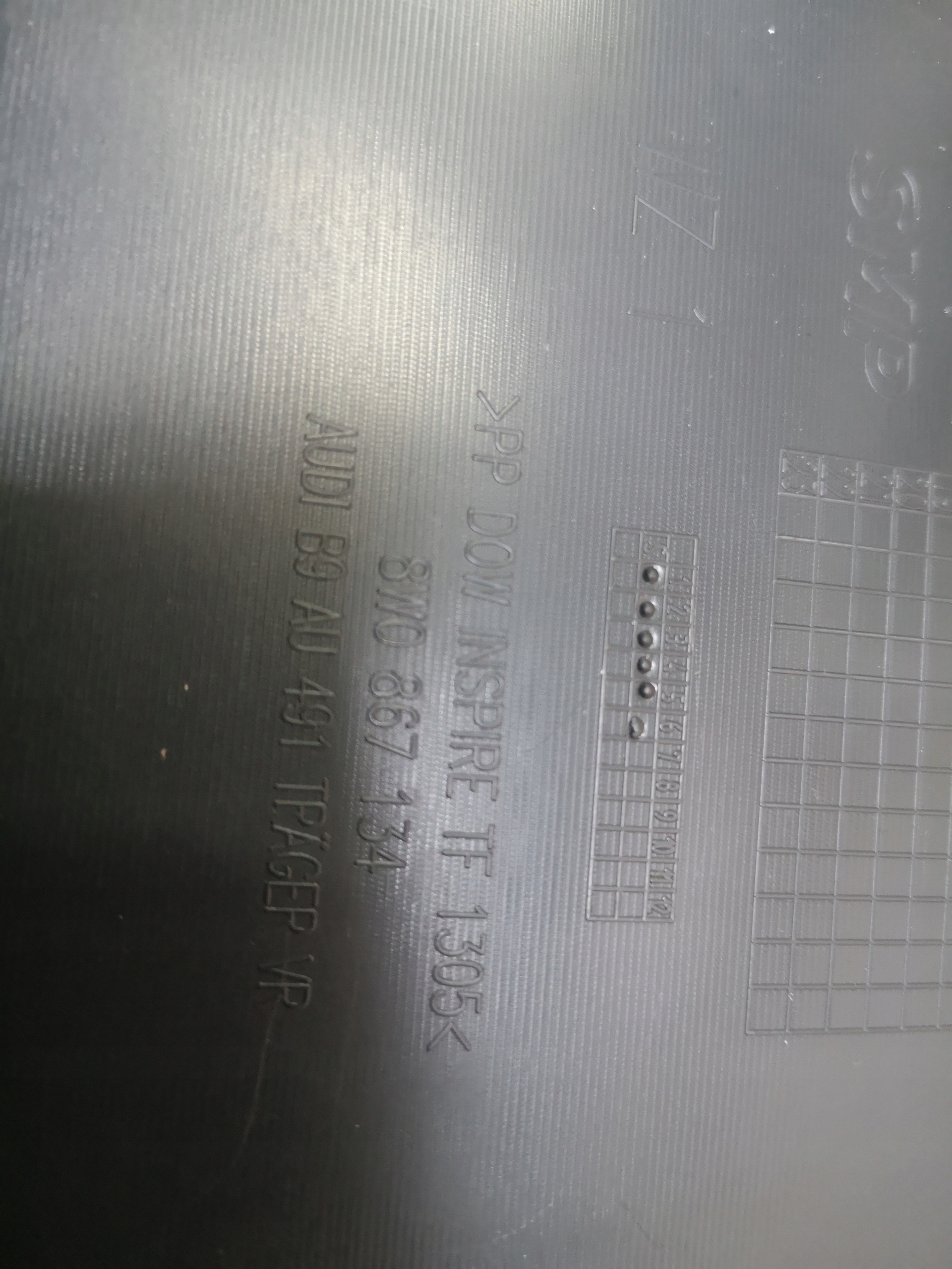 AUDI A4 8W B9 side upholstery door right front ALCANTARA