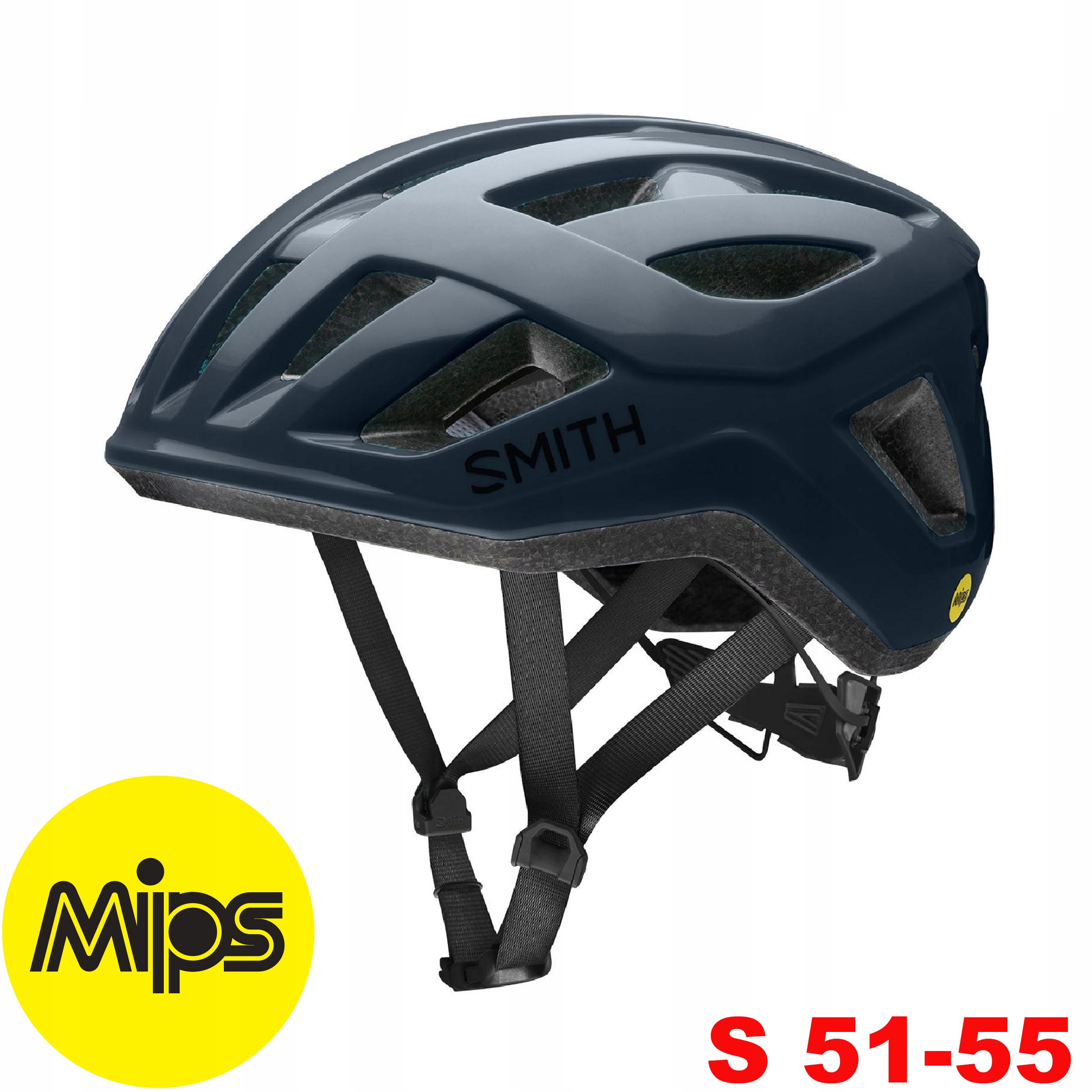 Smith Kask rowerowy szosowy miejski gravel rolki Signal Mips S 51-55 Navy