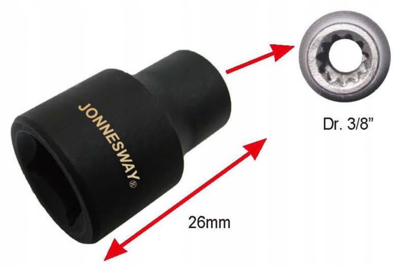 Nasadka 11-kątna zacisków hamulcowych ciężarówki