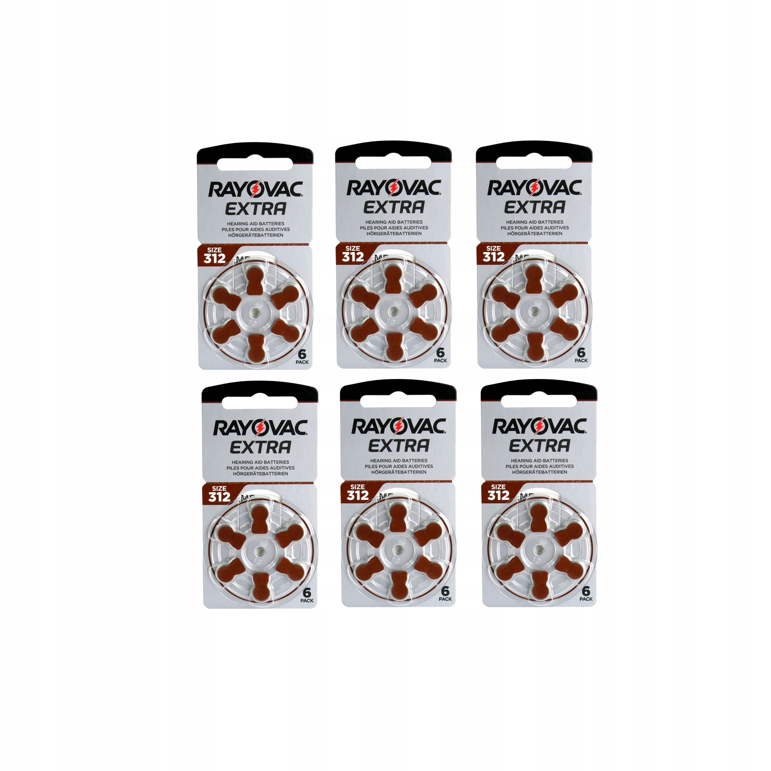 

36 x bateria 312 PR41 PR312 Rayovac do ap słuchowy
