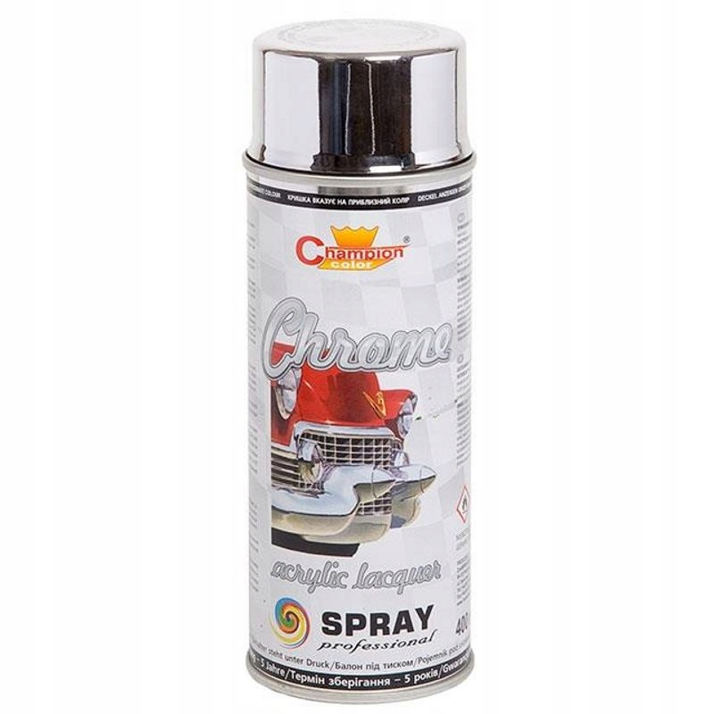Champion Chrom Srebrny Lakier Spray 400 ML