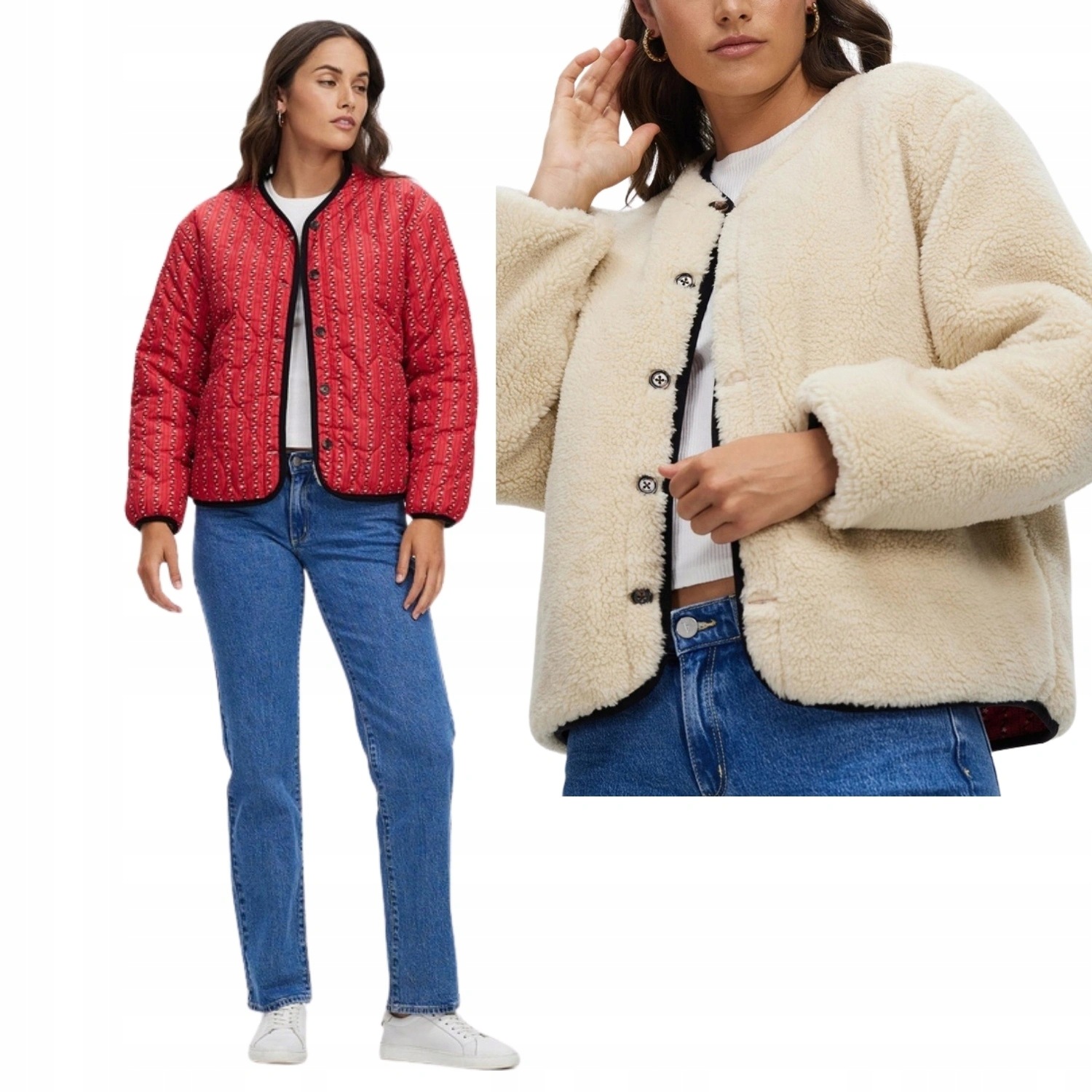 Dámská oboustranná bomber bunda Brixton Sherpa, velikost vel. S