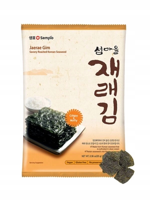 Levně 4xNori pražené řasy sušené jaerae gim korejská svačinka