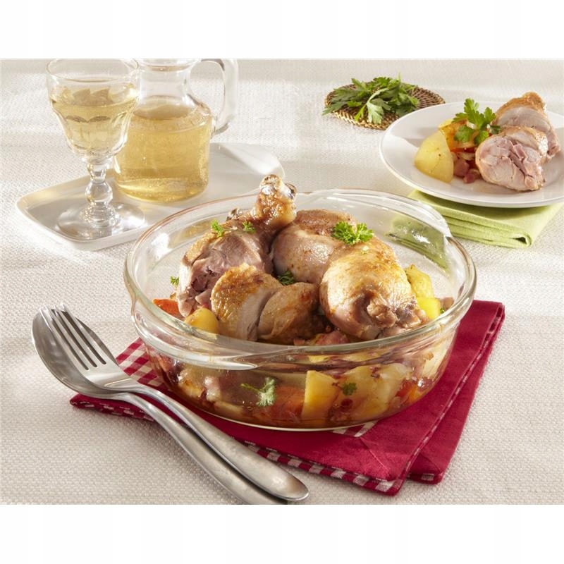 SIMAX Naczynie żaroodporne 2,1L (1,5+0,6l) z pokr Kształt okrągły