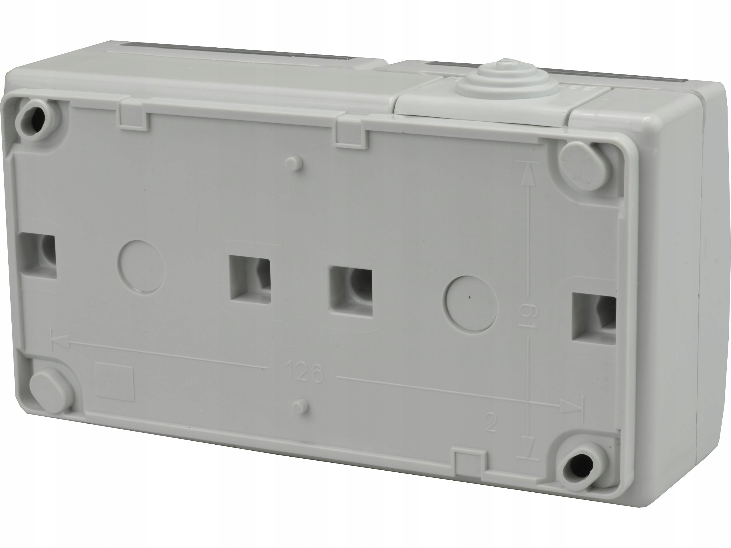 AQUANT Gniazdo podwójne hermetyczne IP55 natynkowe Marka Elektro-Plast Nasielsk