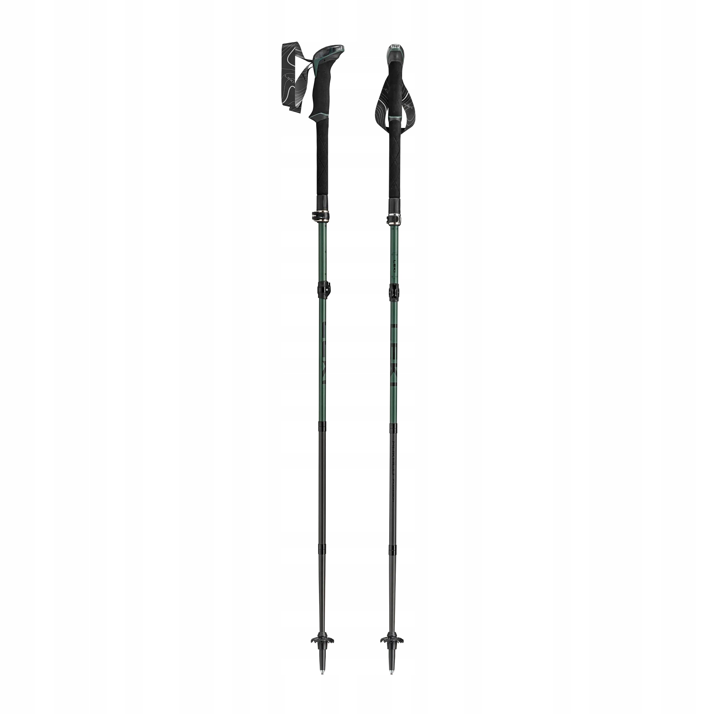 Kije trekkingowe karbonowe Leki Makalu Fx Carbon 110-130 cm green
