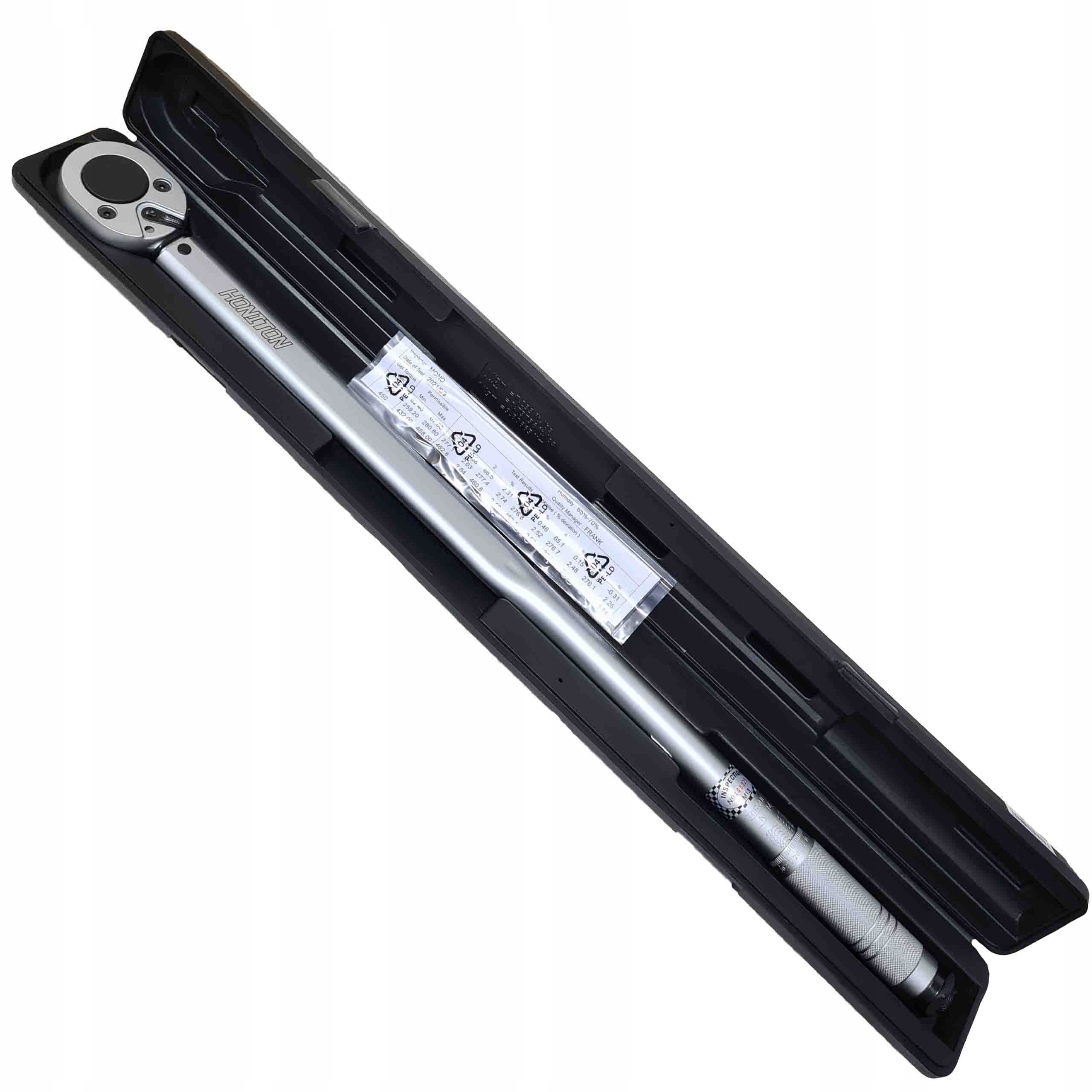 Dlhý Momentový Kľúč Kľúč 3/4'' 65-410Nm Kalibrácia Honiton H-415