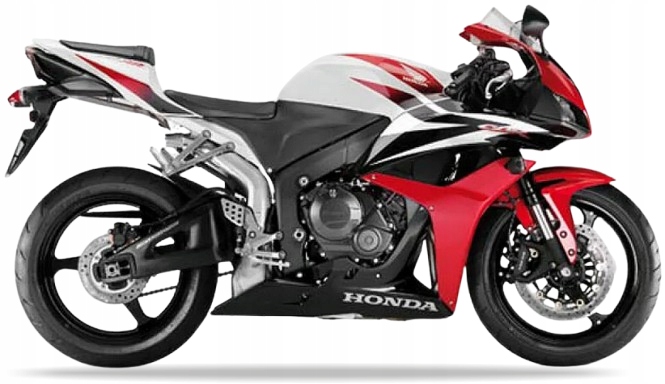 Nálepky Juula Na Motocykel Pre Honda Cbr 600 Rr 2008 Biela NHA66KA