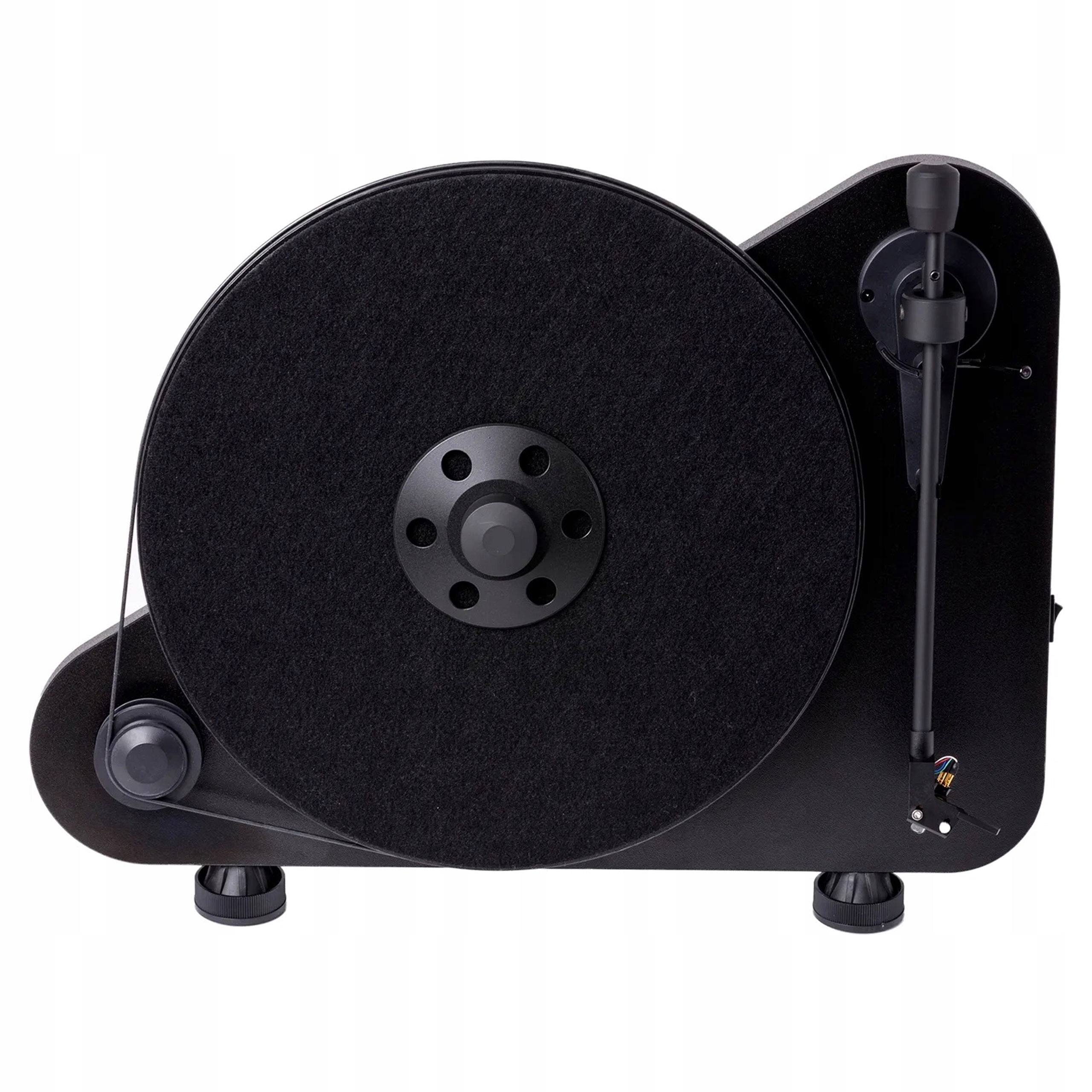 Pro-ject Vt-e R Gramofon Wertykalny Z Wkładką MM OM5e Napęd Paskowy Czarny