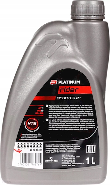 OLEJ PLATINUM RIDER SCOOTER 2T 1L PÓŁSYNTETYK Numer katalogowy części 2036234044792