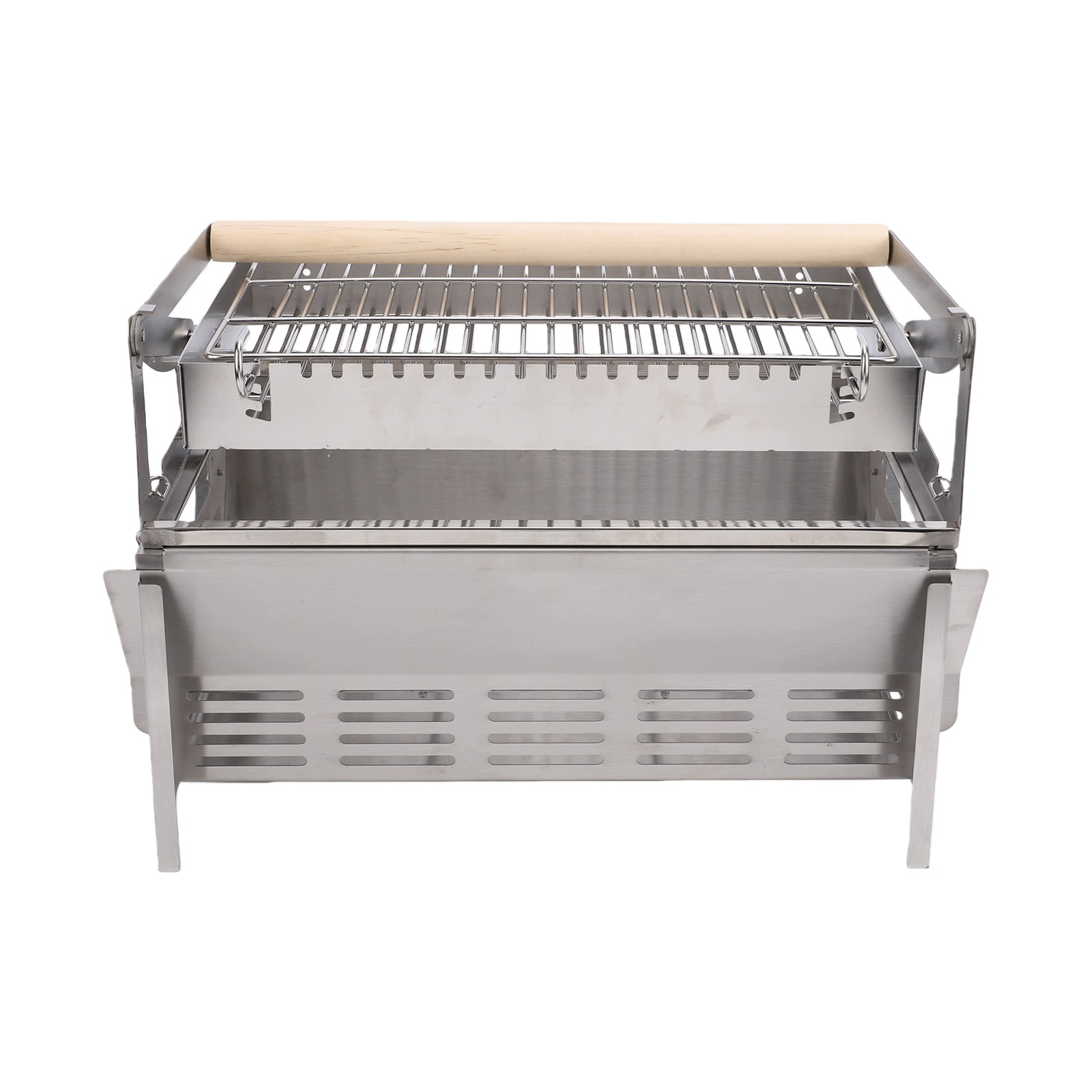 Obrotowy grill o 360 stopni Odwracany grill węglowy ze stali 4O