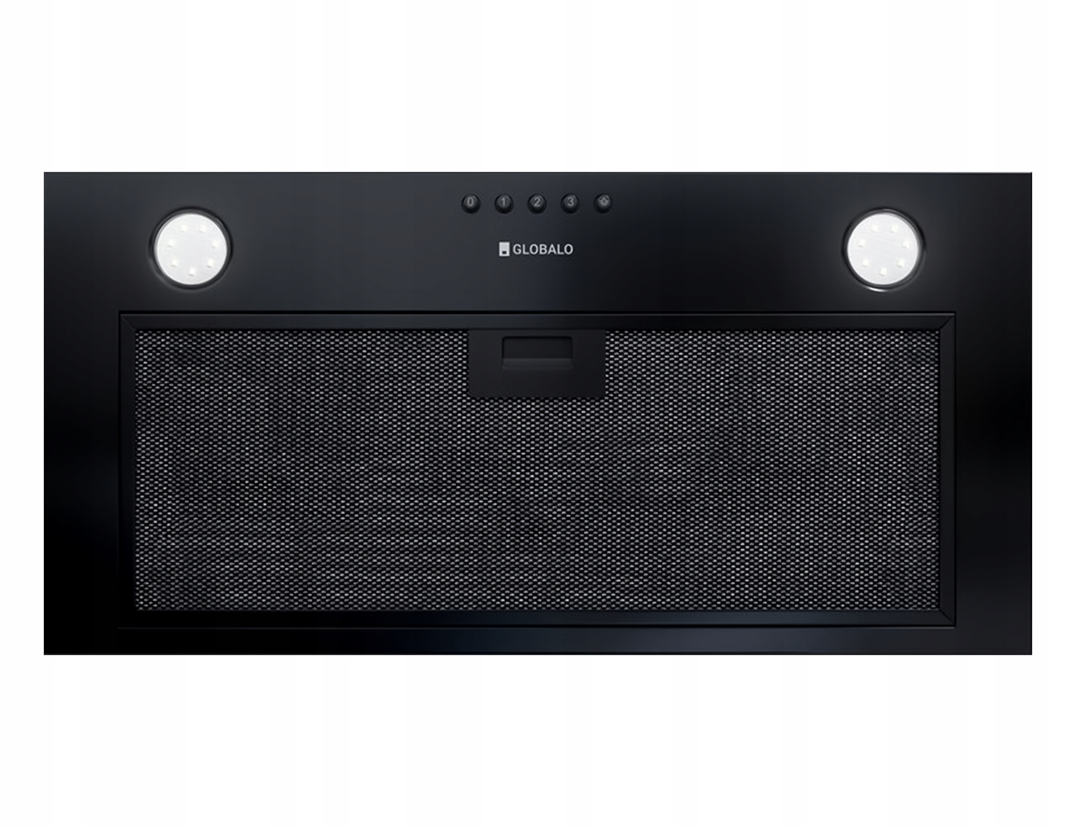 Okap Globalo Arcelo 60.1 Black do zabudowy Czarna stal lakierowana Led