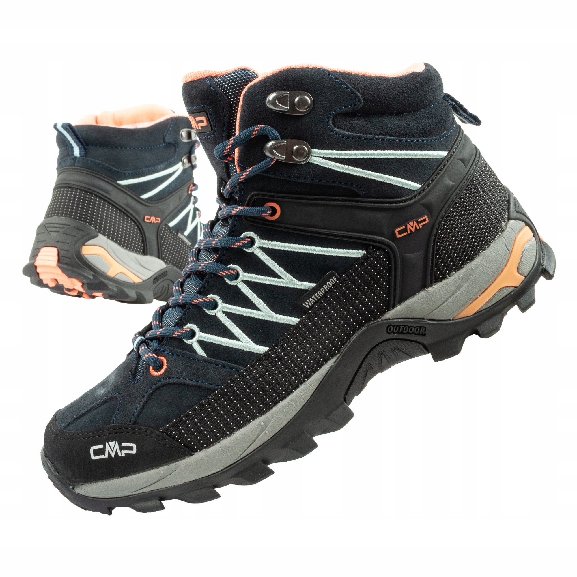 Dámské trekové boty Cmp Rigel, vel. 37, kožené odolné nepromokavé nad kotník boty