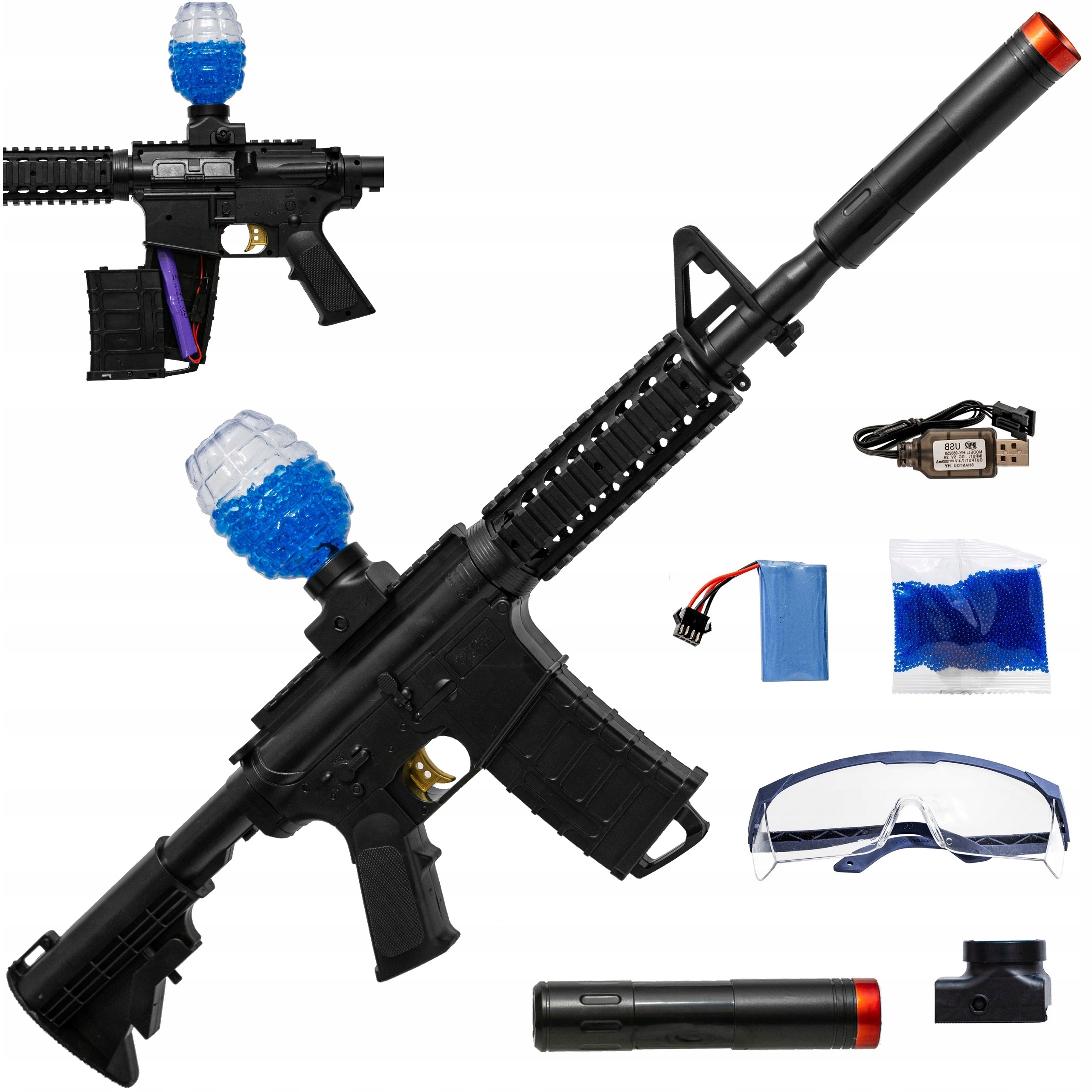 KARABIN M416 NA KULKI ŻELOWE AUTMATYCZNY CZARNY