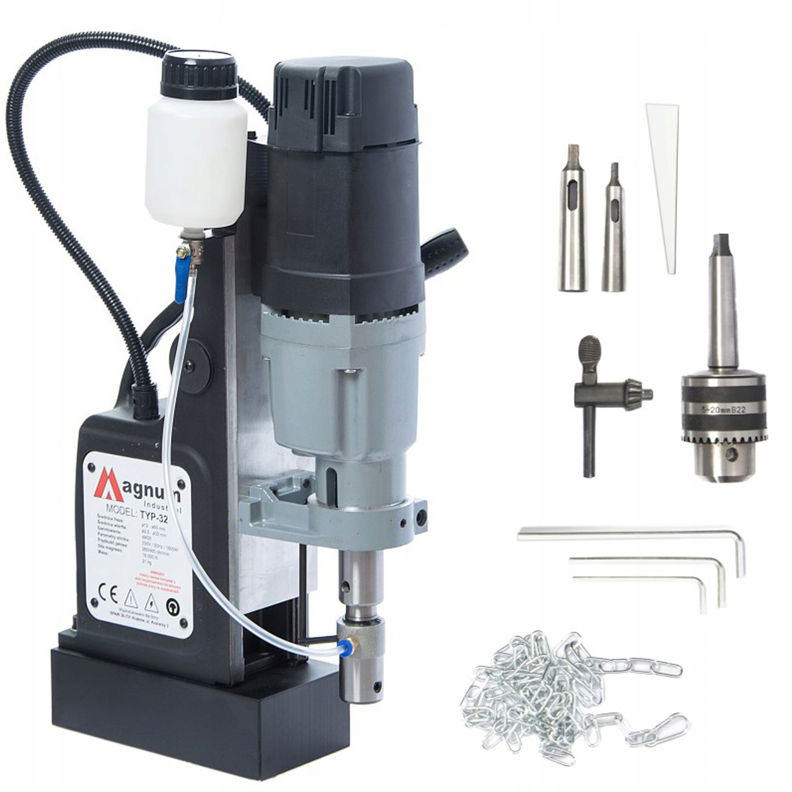 Magnetická vrtačka Magnum 1800W 230V Set