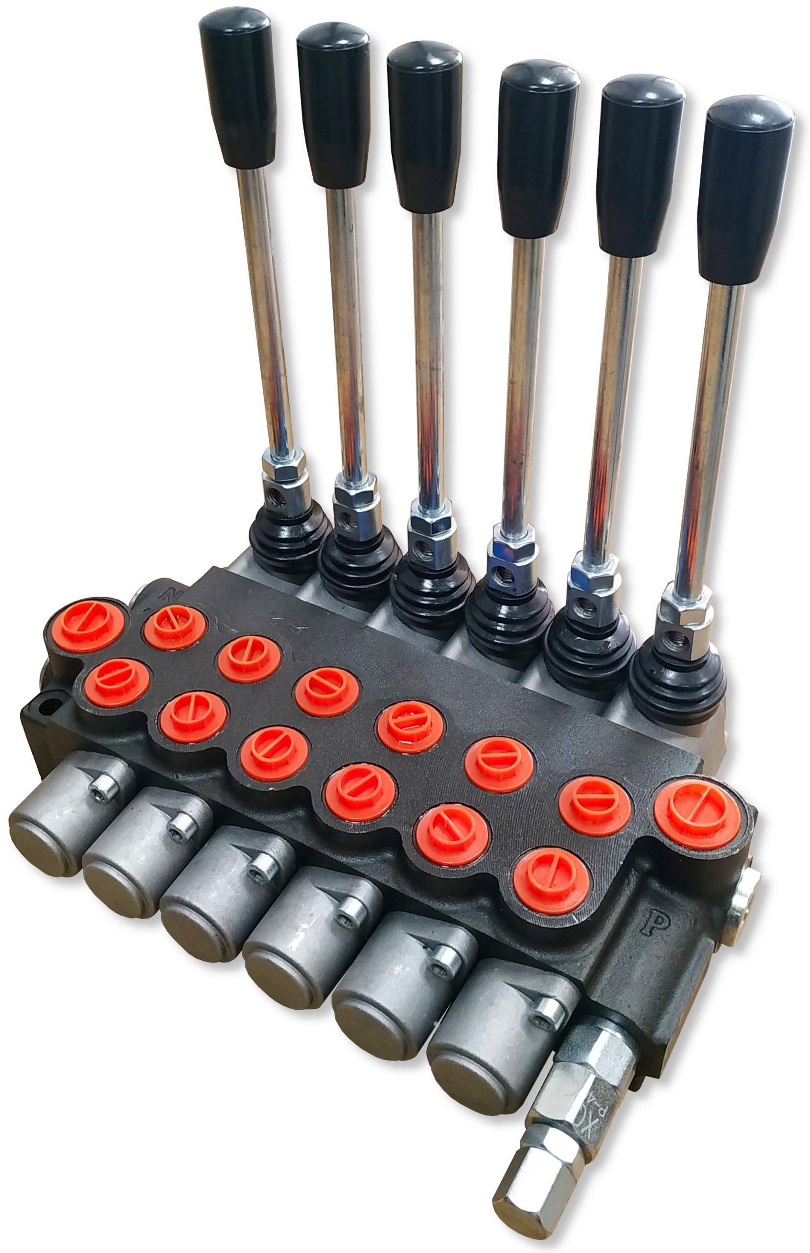 PRZYŁĄCZA ROZDZIELACZ HYDRAULICZNY 6 SEKCYJNY 80L Producent części SM