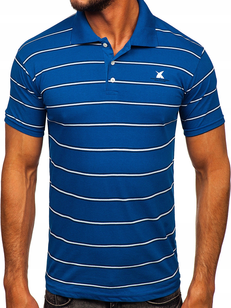 

Koszulka Polo Męska Niebieska 14954 DENLEY_2XL