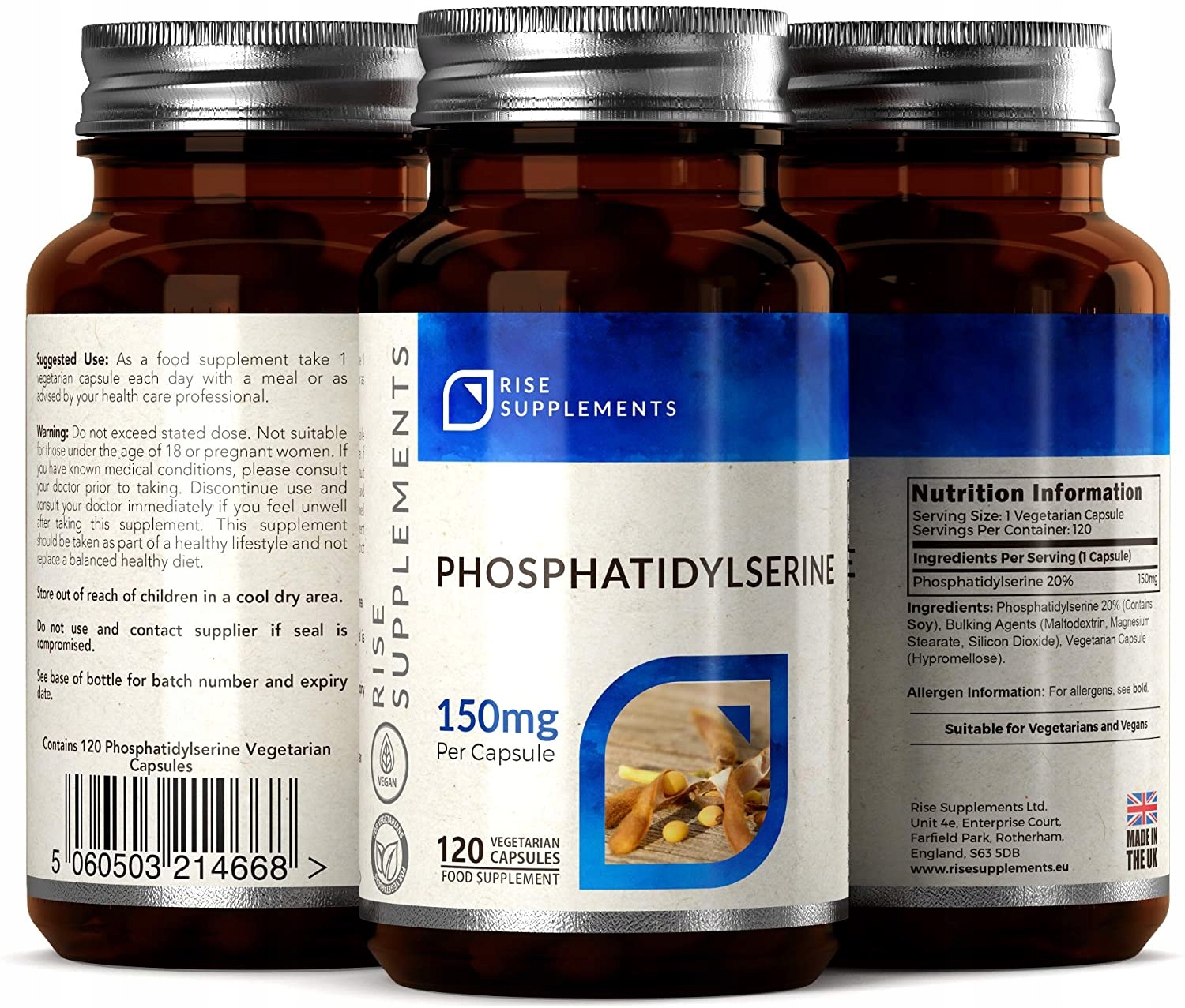 Phosphatidylserine (Fosfatydyloseryna) 120 x 150mg Podstawowy składnik inny