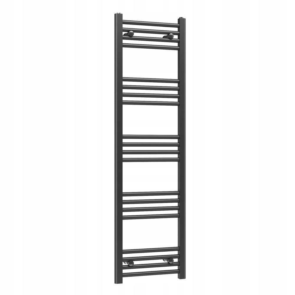 Ohřívač Basic 40x140 cm černý koupelnový žebříkový radiátor Gamma