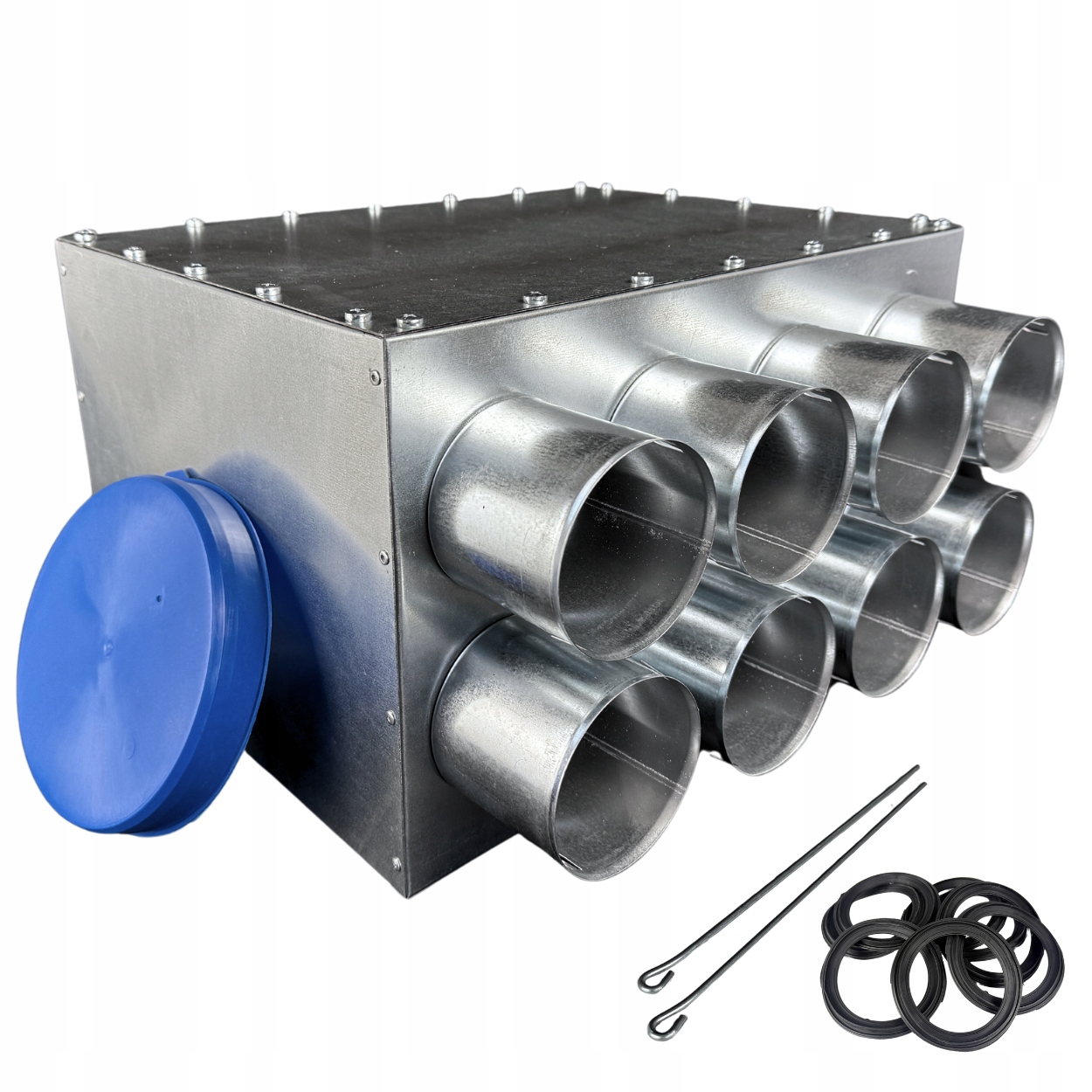 Ventilační rozdělovač rozvodné skříně 8x75 mm Rekuperace fi 160