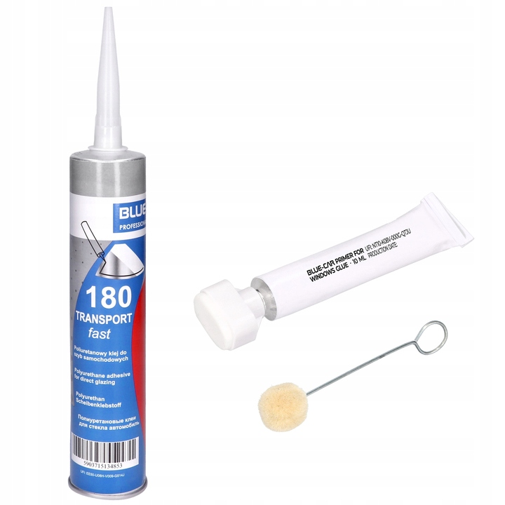 Zestaw Do Wklejania Montażu Szyb Samochodowych Klej 310ml Primer Aplikator