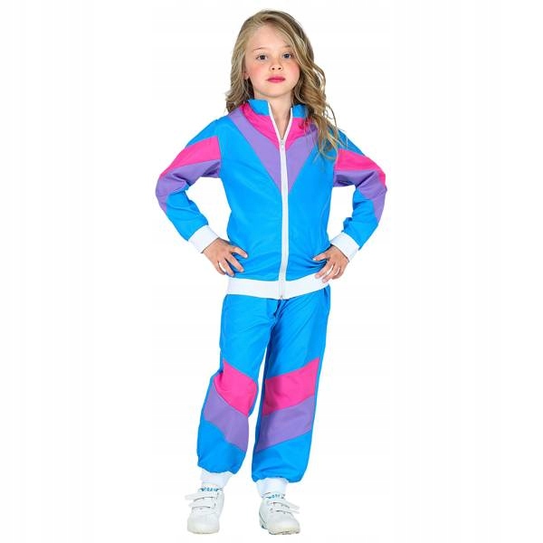 STRÓJ DRES LATA 80 ORTALION NIEBIESKI SPORT 158 Płeć Uniseks