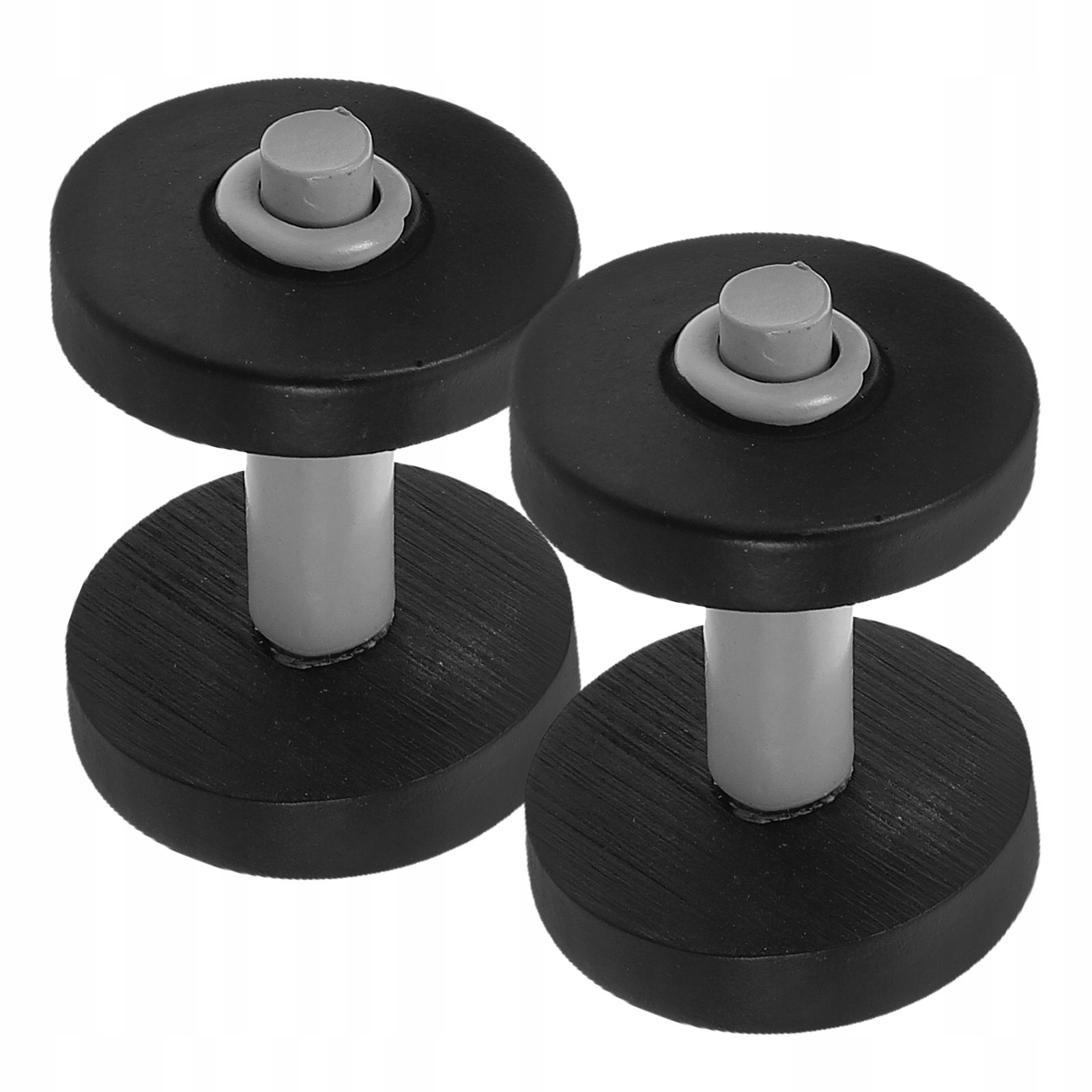 2 Szt. Miniaturowe Hantle Plastikowe Czarne Model Ozdoba