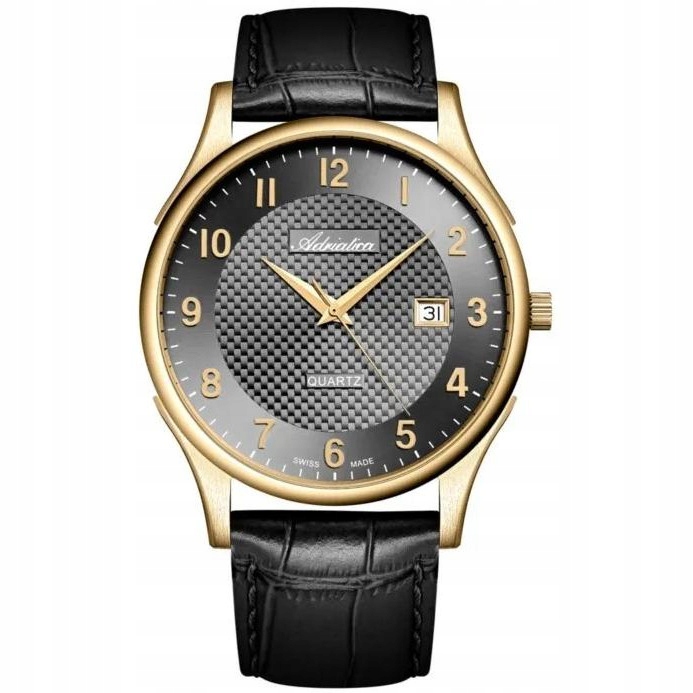 Pánské Hodinky Adriatica A1246.1226Q s černým řemínkem