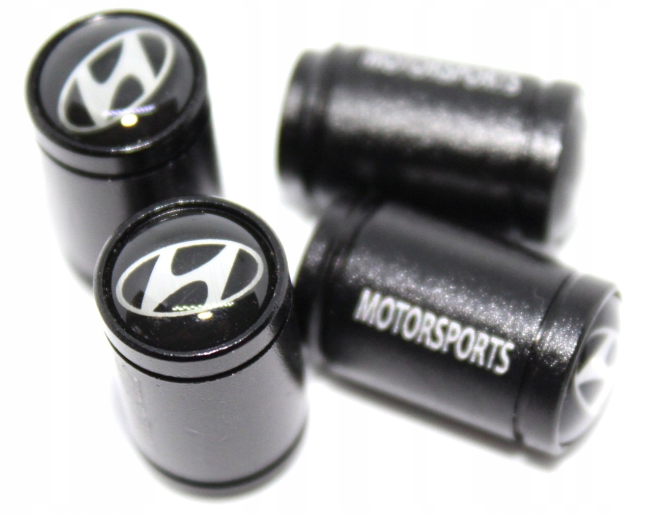 HYUNDAI MOTORSPORT NAKRĘTKI NA WENTYLE CZARNE 4 SZ Liczba sztuk 4 szt.