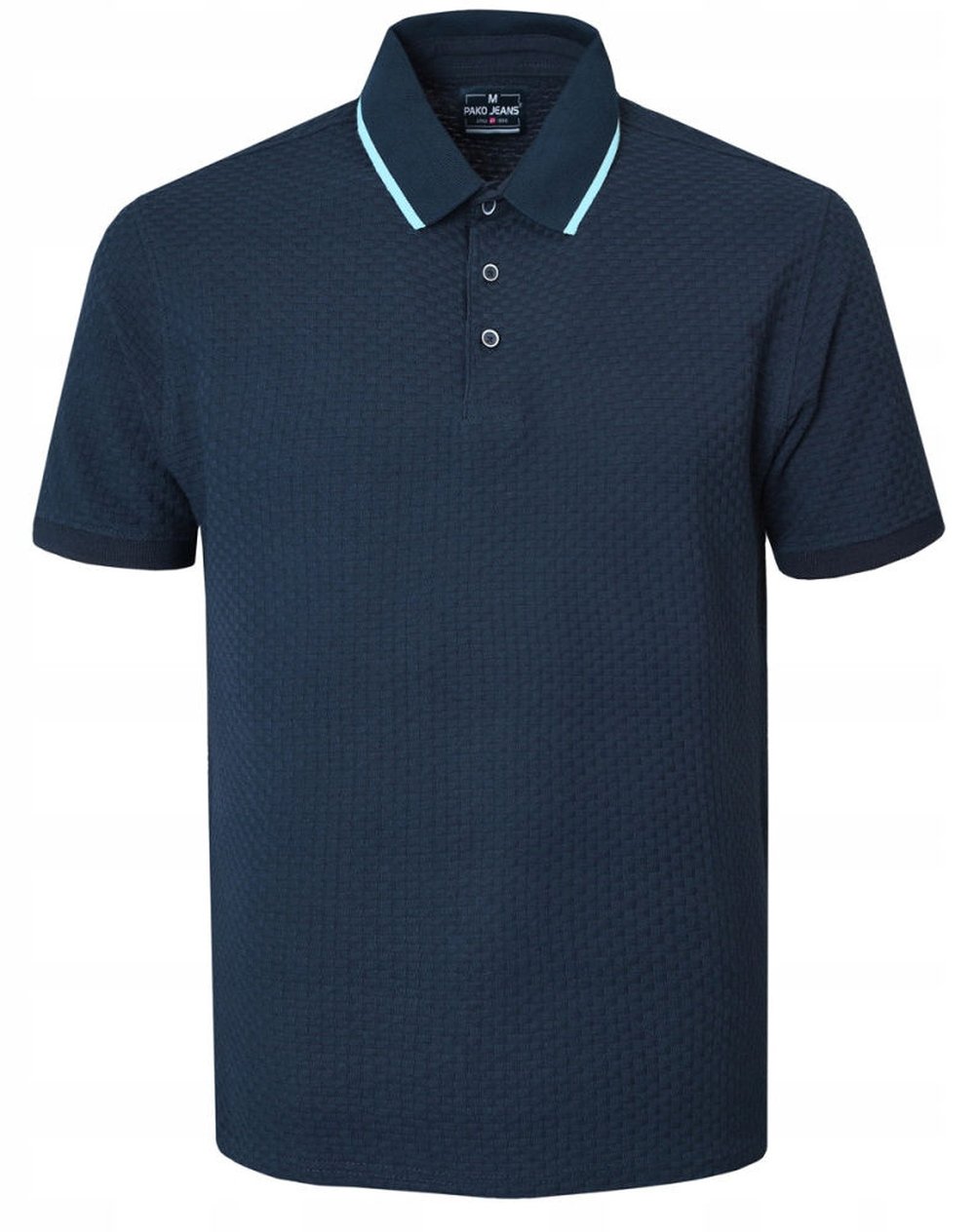 Pletená pánská Polokošile Pako Jeans modrá XXL