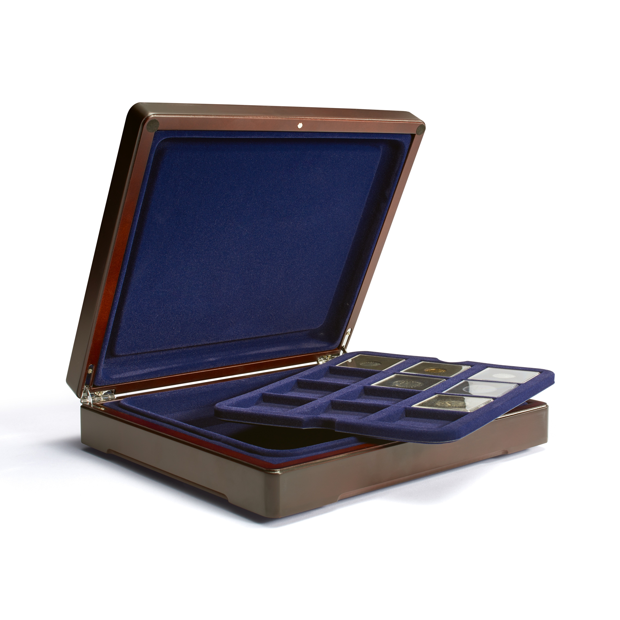 Kazeta Mazzola Na 12 Mincí V Kaplích Quadrum Modré Zásobníky Leuchtturm