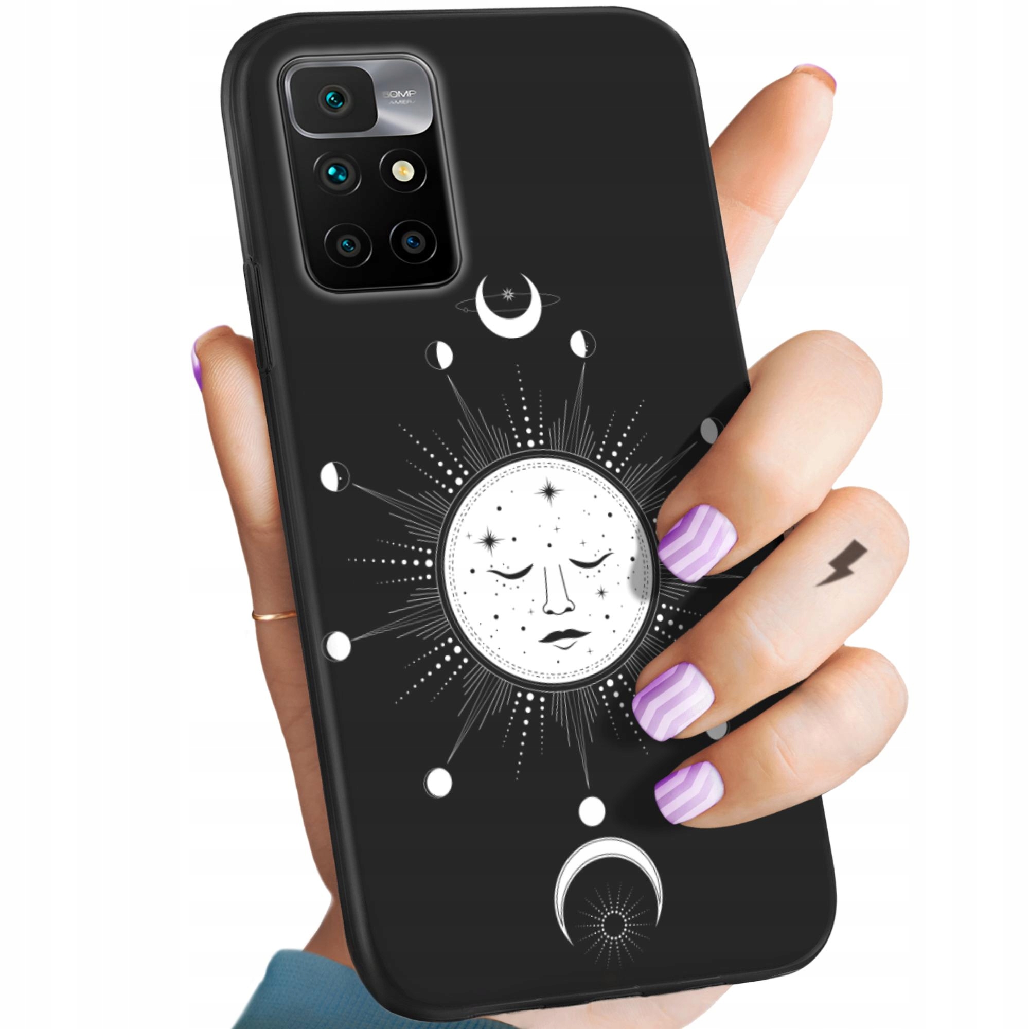 ETUI MATOWE DO XIAOMI REDMI 10 WZORY MISTYCZNE TAROT MISTYKA ASTROLOGIA