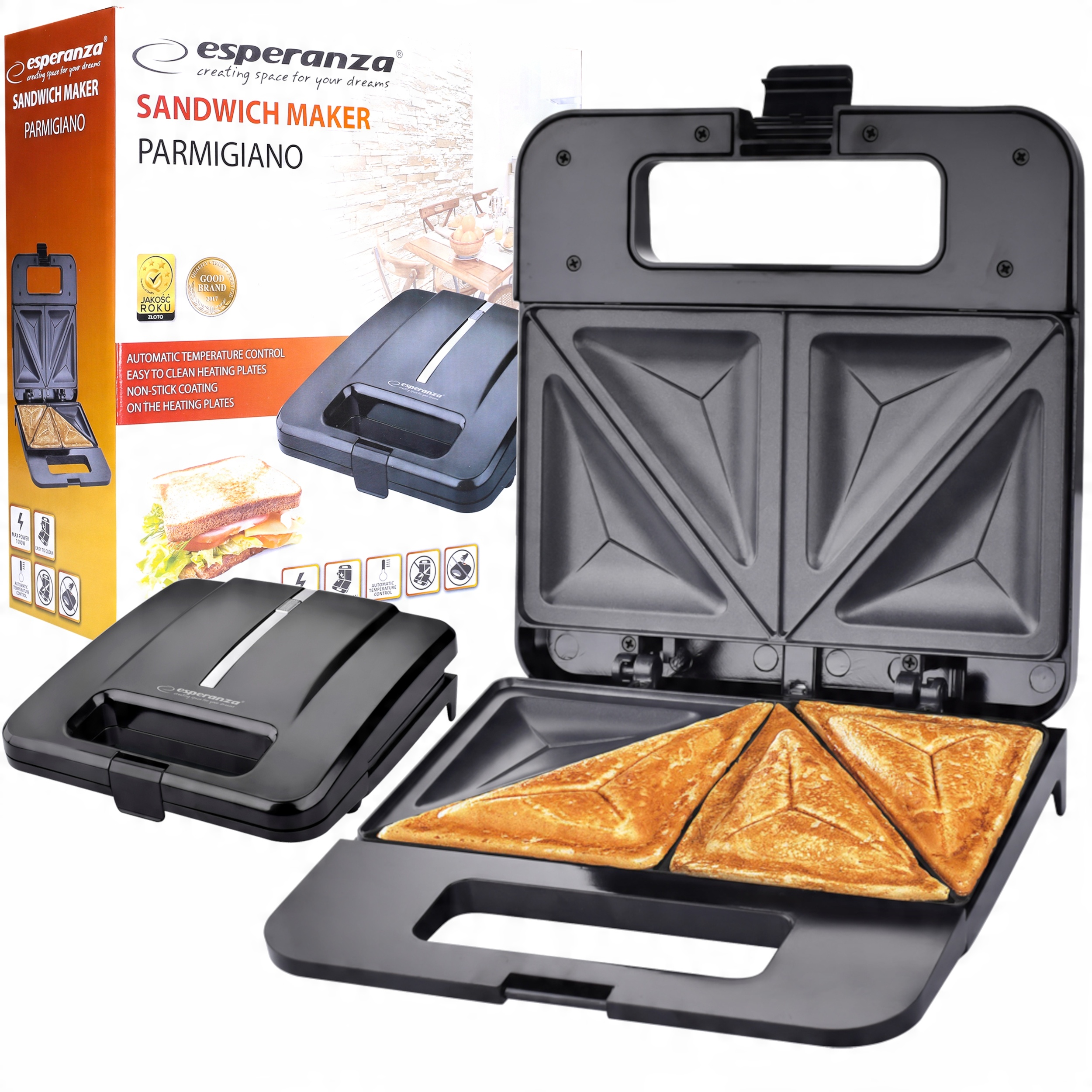 

Sandwich Toster Opiekacz Do Kanapek Ceramiczny