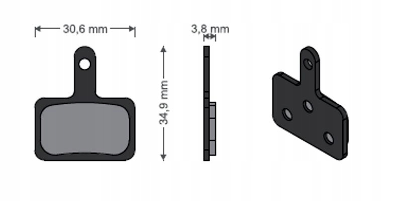 Okładziny klocki hamulca tarczowego Metaliczne do Shimano Tektro Clarks itp