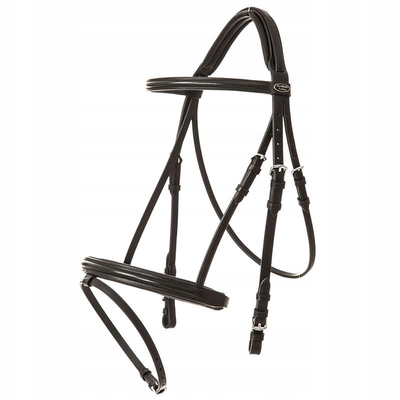 Ogłowie Kavalkade Quentin nachrapnik angielski black X-Full