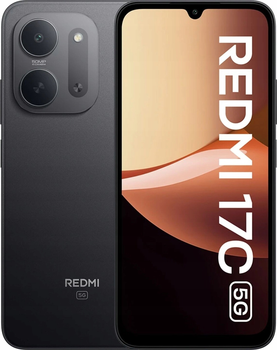 Smartfon Xiaomi Redmi 17C 5G 4/128GB Dual Sim 6.9" LCD 50MP 6000 mAh Czarny