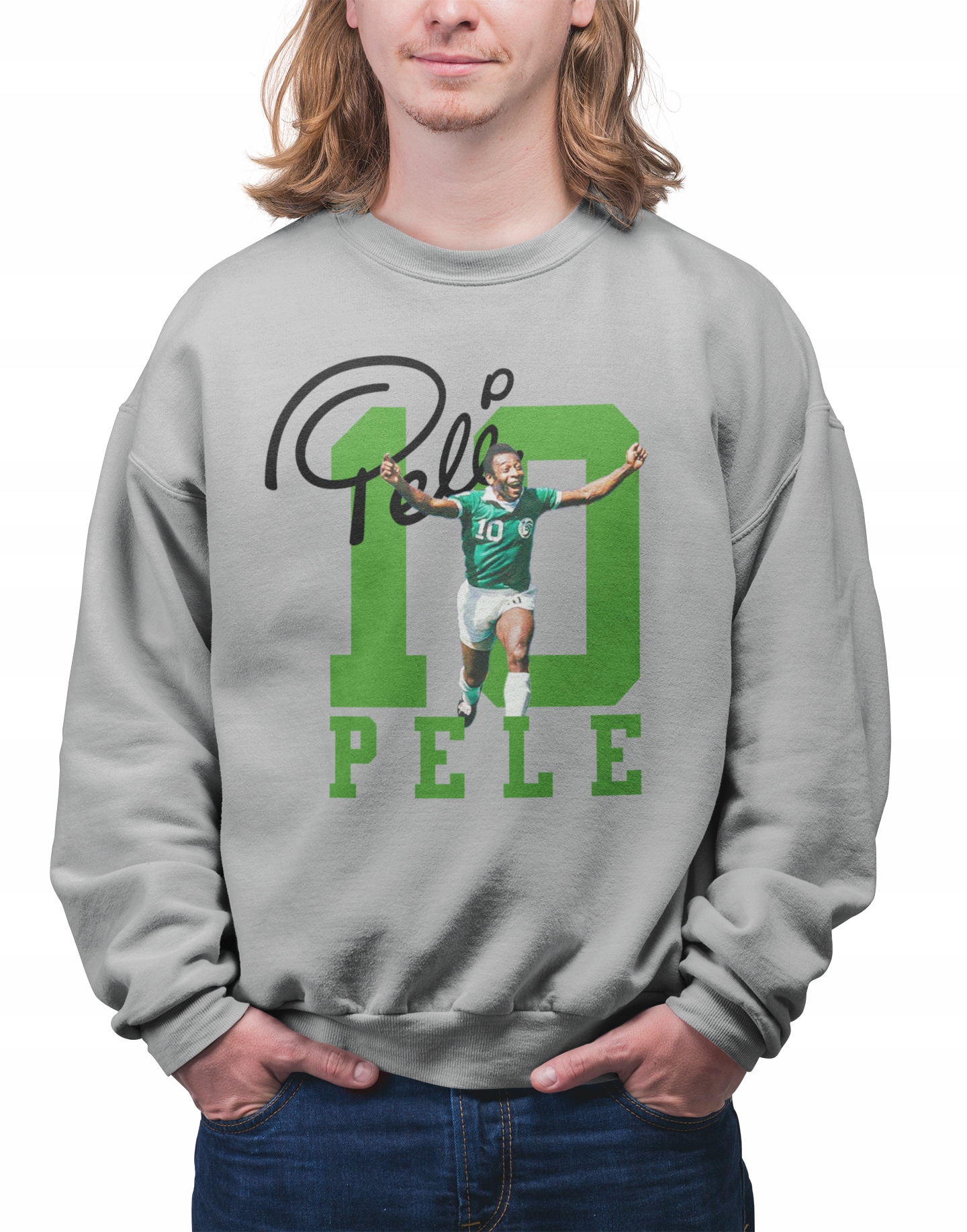 Pánská Mikina Fotbal Fotbalista Pele