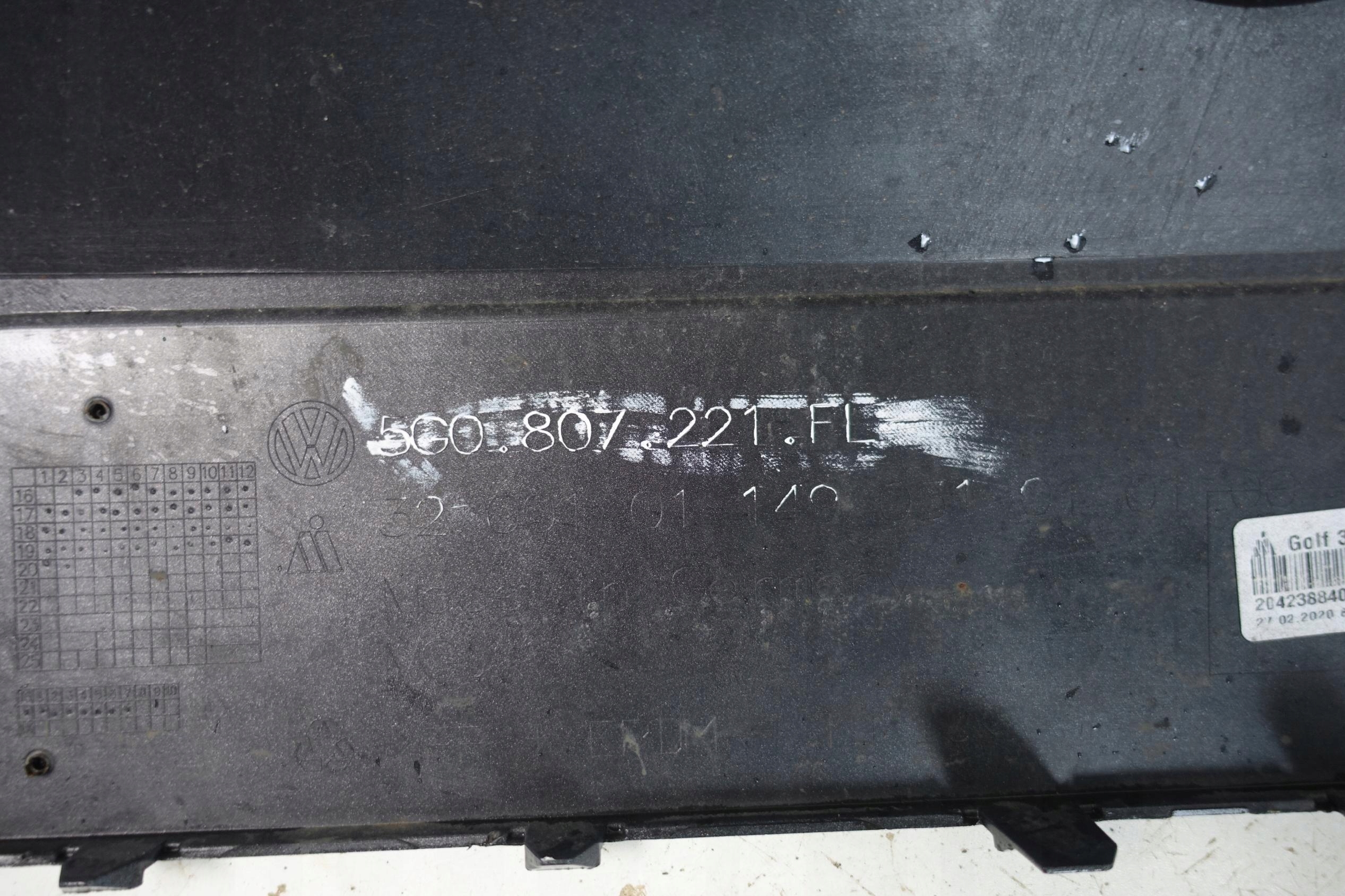 bumper front front VOLKSWAGEN VW GOLF VII 7 LIFT 2016- 5G 5G0807221FL